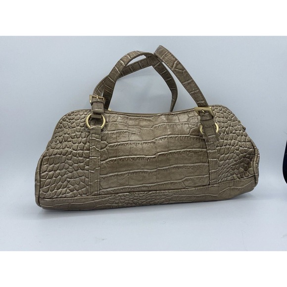 Bisou Bisou Michele Bohbot Gold Color Faux Snake Skin Purse - Picture 1 of 3